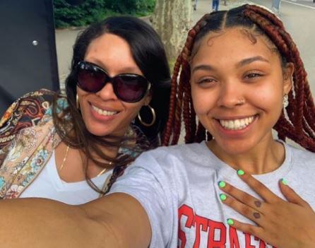 Kafi Franklin with her daughter Victorie Franklin.